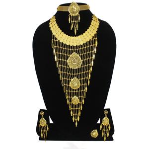 Jewelry Supplies Women Indian Jewellery Rhodium Plated Dubai Bridal <b>Wedding</b> Jewelry Set Wholesale Copper Dubai Earrings - Product Image 5