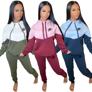 Conjuntos de 2 Piezas para Mujer, Otoño Invierno, Sudadera, Camiseta, Leggings, Chándal, Ropa Deportiva, Pantalones y Sudadera con Capucha - Product Image 1