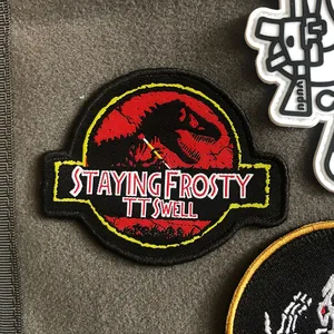 Wholesale High Quality Woven Custom <b>Design</b> Chenille Letter Embroidered Patch Iron on Clothing With Embroidery Iron-On Patches - Product Image 1