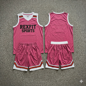 Ensemble d'uniformes de basketball personnalisés REXFIT SPORTS pour adultes, légers, 100 % polyester, séchage rapide, respirants, vêtements de sport d'équipe OEM - Product Image 3