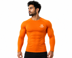 <b>Men's</b> Long Sleeve <b>Compression</b> <b>Shirt</b> Quick Dry Athletic Gym Fitness Top Moisture Wicking Workout Running Training Sportswear OEM - Product Image 1