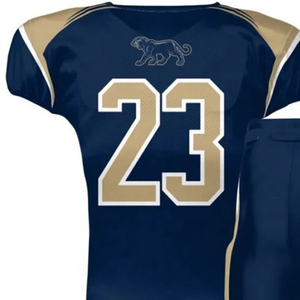 Conjunto de Uniforme Profesional de Fútbol Americano de Alta Resistencia, Números Cosidos Personalizados, Uniformes Sublimados, Manga Corta, Estampado - Product Image 4