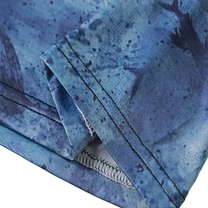Camiseta de Manga Larga con Capucha para Hombre, Protección UV, Estampado de Peces, Ajustada, de Poliéster, para Verano y Actividades al Aire Libre - Product Image 6