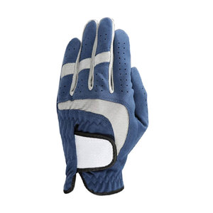 Gant de golf pour homme pour la main gauche : Microfibre douce, blanc/bleu/gris, grip antidérapant, design respirant, vente en gros, vêtements de sport - Product Image 1