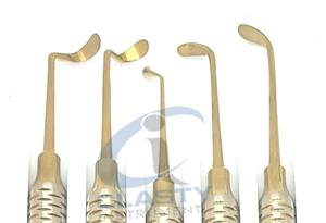 Juego de Instrumentos Quirúrgicos Dentales de Acero Inoxidable, con Empuñadura Manual Moleteada, Clase I, Kit de 5 Piezas - Product Image 3