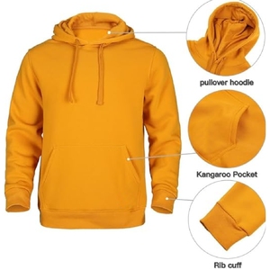 Streetwear Cotton Plain Tracksuits for Men Heavy Weight Sweatpants and <b>Hoodie</b> Set tracksuit for man, 100% cotton - Product Image 4