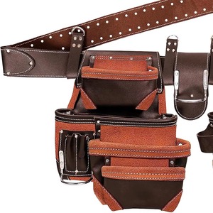 Latest Model Good Quality Heavy Duty <b>Leather</b> <b>Tool</b> Bag For <b>Working</b> Professional Factory Made Customize <b>Tool</b> Belt - Product Image 6