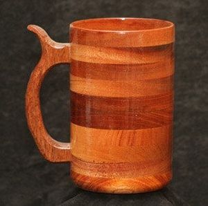 Handmade Wooden Mug Round Shape With Handle Natural Wood Retro Design <b>Tea</b> Coffee <b>Cup</b> for Home Party Camping - Product Image 2