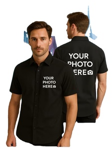 Custom Item Custom Short Sleeve Jacket Personalized Text Photo Logo Print 100% Polyester Autumn Unisex Uniform for Daily Wear - Product Image 3