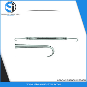 Mannerfelt Premium, crochet à tendons double de 6 1/4 pouces en acier inoxydable, instrument chirurgical manuel certifié CE, haute qualité - Product Image 5