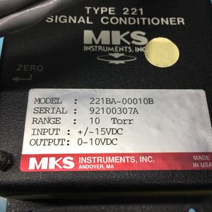 Conditionneur de signal MKS 221BA-00010B RTPE 221, 140056 - Équipements et pièces semi-conductrices d'occasion fiables à l'échelle mondiale chez - Product Image 5