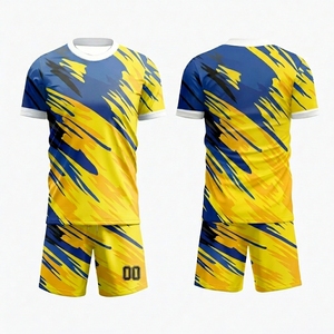 Vêtements de sport d'équipe de haute qualité, uniforme de football imprimé, impression numérique, respirant, 100% polyester, dernier design, prix bas, service OEM - Product Image 1