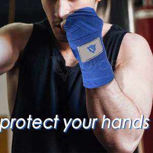 Bandages de boxe élastiques pour le soutien des poignets et des mains, pour l'entraînement en salle de sport - Product Image 5