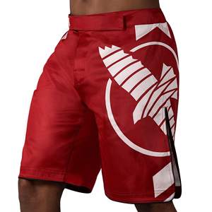 Pantalones cortos de kickboxing para hombre, pantalones cortos de entrenamiento de artes marciales con cintura elástica y cordón, ligeros, de secado rápido, para gimnasio, entrenamiento, artes marciales, mma - Product Image 1