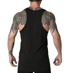 Camiseta sin Mangas con Cuello en V para Hombre, de Alta Calidad, 100% Algodón, Transpirable, Tejida, Informal, para Verano, Gimnasio, Personalizable OEM - Product Image 6