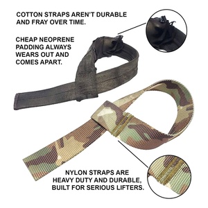Service OEM, logo personnalisé, sangles de poignet en coton robustes pour l'entraînement, sangles de musculation pour adultes - Product Image 6