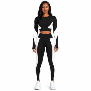 Ensemble de yoga personnalisé pour femme le plus populaire, soutien-gorge de sport respirant sans couture, leggings taille haute, vêtements de sport, fabricant OEM ODM - Product Image 4