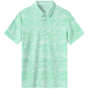 Polos de golf pour hommes en coton 100% avec logo brodé personnalisé, tendance du moment, couleur unie, en vente à bas prix - Product Image 4