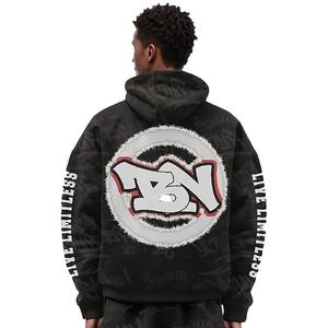 Survêtement 100% coton de haute qualité pour hommes, séchage rapide et respirant, imprimé solide, coupe-vent et grande taille, ensemble d'hiver pour adultes - Product Image 5