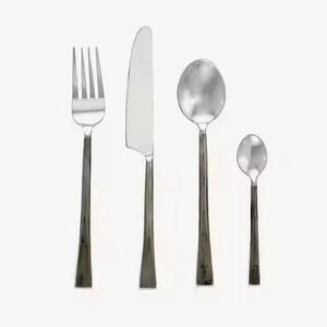 Ensemble de couverts en acier inoxydable écologiques de qualité supérieure pour la rentrée scolaire - Vaisselle élégante et moderne - Product Image 4