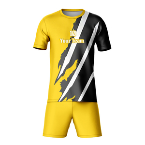 <b>Cheap</b> Price Custom Made Sportswear Soccer Uniform <b>Set</b> Breathable Sublimation Logo Blank 100% Polyester V-neck Short Sleeve - Product Image 1