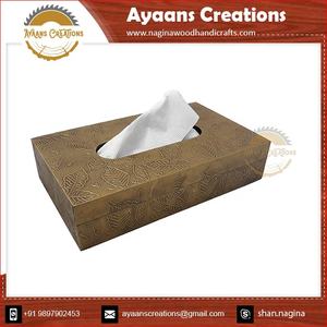 <b>Tissue</b> <b>Box</b> Wooden Handcrafted 8X5X2cm Sized Natural Wood Made <b>Tissue</b> <b>Box</b> With Premium Looking Velvet Interior Wooden (AC 9622) - Product Image 5