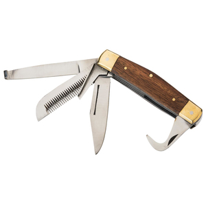 Couteau à sabots pour chevaux fabriqué au Pakistan, manche en bois, lame en acier inoxydable, pour le soin des sabots et l'entretien des animaux, couteau multifonction pour chevaux - Product Image 3