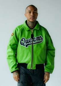 เสื้อแจ็คเก็ตหนัง FLY GEENIUS X VANSON รุ่น Bomber - สไตล์สตรีทแวร์แบบเรียบง่าย กันลมและให้ความอบอุ่น เป็นมิตรต่อสิ่งแวดล้อม - Product Image 3