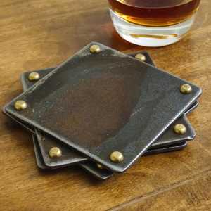 Ensemble de sous-verres vintage en métal, fonctionnels et décoratifs, adaptés à un usage quotidien, protection pour la table de cuisine et de la maison - Product Image 4