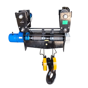 5 TON 6 MTR Heavy Duty Metal Electric Wire Rope <b>Hoist</b> Crane Trolley | IP65 Protection Industrial Lifting Equipment - Product Image 1