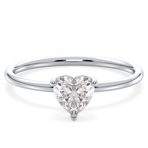 Bague solitaire en argent sterling 925 avec moissanite, design classique, best-seller REYES, bijoux fins pour femmes. - Product Image 1