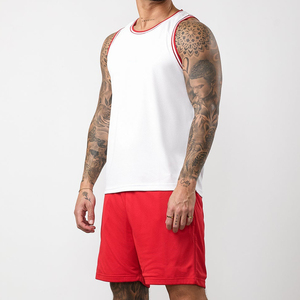 Débardeurs de sport pour hommes en coton avec logo personnalisé, respirants, imprimés, pour l'été, débardeurs côtelés pour hommes - Product Image 5