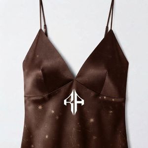 New Design <b>Maxi</b> <b>Dress</b> Spaghetti <b>Strap</b> Heat Transfer Printing Cross Back Solid Color 100% Polyester Straight Hem for Women's - Product Image 6
