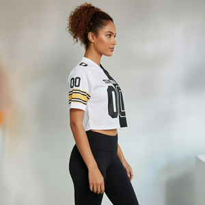 Maillot de football américain personnalisé en tissu premium, style streetwear, avec logo, maille courte, pour unisexe, couleurs personnalisables - Product Image 3