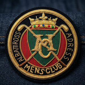 Parche Bordado Circular de Albatros para Hombre, Diseño Clásico para Prendas de Vestir - Product Image 3