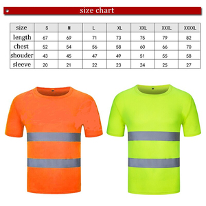 Hi Vis Reflective T Shirt for Men High Visibility Safety Work wear Shirt Lightweight T-Shirts for Construction Road Work - Product Image 4