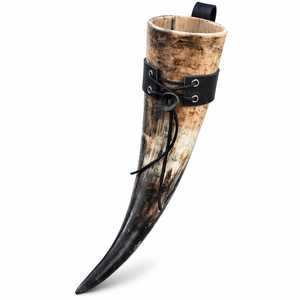 Cuerno Vikingo de Búfalo Hecho a Mano de Alta Calidad, Material Orgánico Ecológico, Estilo Animal Pulido, Sostenible - Product Image 6