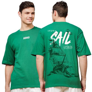 Venta al por mayor de peso pesado de gran tamaño 100% algodón bordado camiseta de alta calidad de los hombres camiseta - Product Image 1