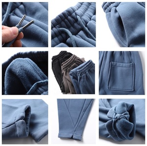 Pantalon de sport décontracté pour homme en molleton personnalisé, vente en gros, 2021, haute qualité, coton doux, polyester, mi-léger, taille élastique - Product Image 3