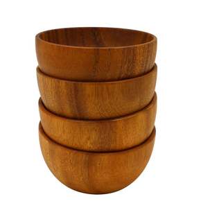 Tazón de Madera Sostenible Hecho a Mano de Primera Calidad para Comer y Servir Alimentos, Bonito Tazón de Madera - Product Image 1