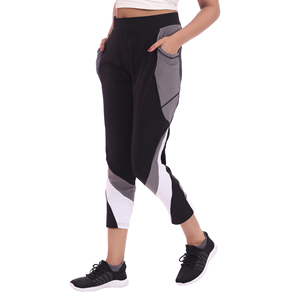 <span class=keywords><strong>Pantaloni</strong></span> sportivi da uomo per il tempo libero |   <span class=keywords><strong>Pantaloni</strong></span> da Ginnastica Elasticizzati in 4 Direzioni |   Tessuto Quick Dry in Spandex/Poliestere con Striscia Laterale e Stampa HD Personalizzata per Abbigliamento da Corsa - Product Image 3