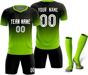 Conjunto de Camiseta de Fútbol con Estampado Digital Personalizado para Hombre, Manga Corta, Transpirable, de Secado Rápido, con Tirantes Ajustables, Cintura Elástica, Poliéster, para Equipos Adultos - Product Image 5