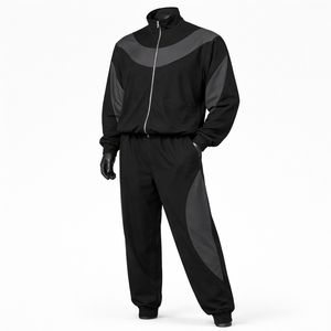 Ensemble coupe-vent pour homme, noir et gris, coupe-vent toutes saisons, vêtements de plein air - Product Image 3