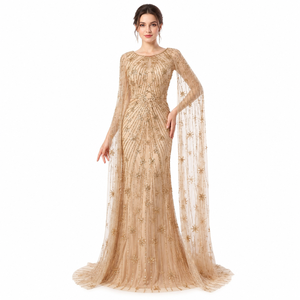 Robe de bal sirène à sequins de haute qualité, dos nu, col halter, tenue de soirée formelle, fabricant professionnel, tenues de fête, robes pour femmes - Product Image 1