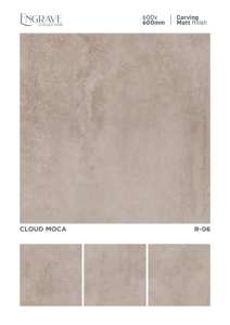 Carreaux de porcelaine décoratifs mats de qualité supérieure 600X600MM 24X24 Carreaux de sol en céramique vitrifiée pour murs et sols intérieurs - Product Image 3