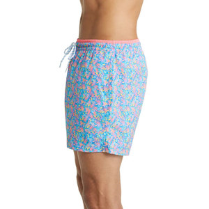 <b>Men's</b> Floral Printed Board Shorts Quick Dry Elastic Waist Casual Swim <b>Trunks</b> Short Length <b>Mens</b> Soft Cotton Denim Shorts - Product Image 2