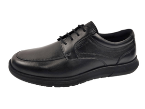 Zapatos Oxford de Cuero Genuino para Hombre, Punta Redonda, Cordones, Suela de Goma Acolchada, Entresuela de EVA, Color Sólido, para Todas las Temporadas - Product Image 4