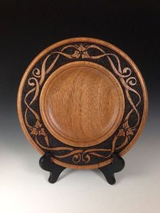 Plato Decorativo de Plástico Ecológico con Diseño Único de Madera Figurada para Comedor y Centro de Mesa en Oferta - Product Image 6