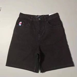 Shorts en jean pour homme, coupe slim, déchirés, coupe-vent, respirants, séchage rapide, taille haute, avec cordon de serrage - Product Image 3
