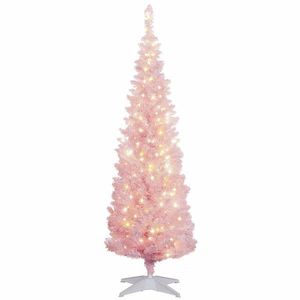 Decorazioni natalizie per albero di Natale a forma di matita rosa da 6 piedi - Product Image 4